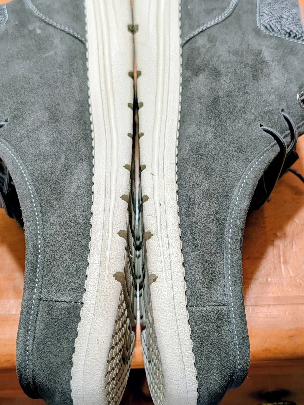 Bruno Marc Men's Gray Suede Chukka Moc Toe Casual Shoes Size 10